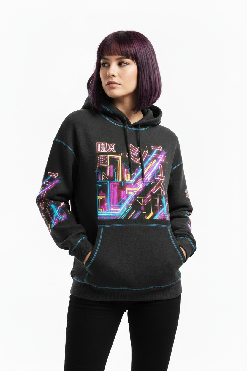 Animated Hoodie – Charcoal