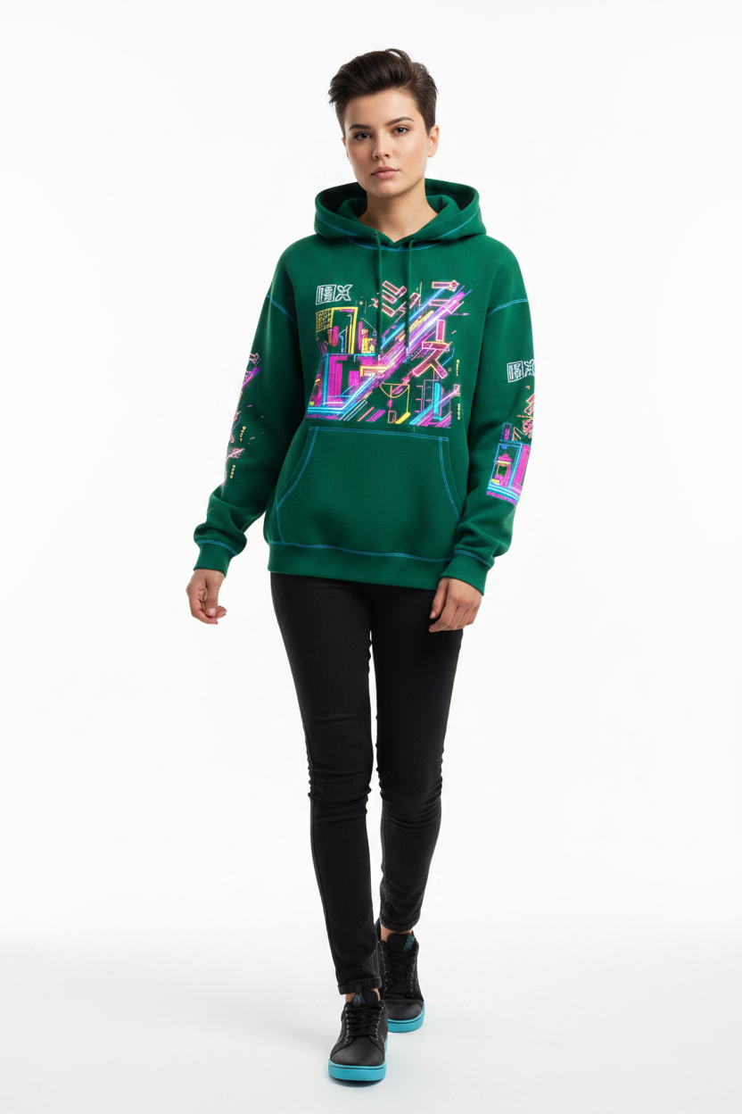 Animated Hoodie – Green