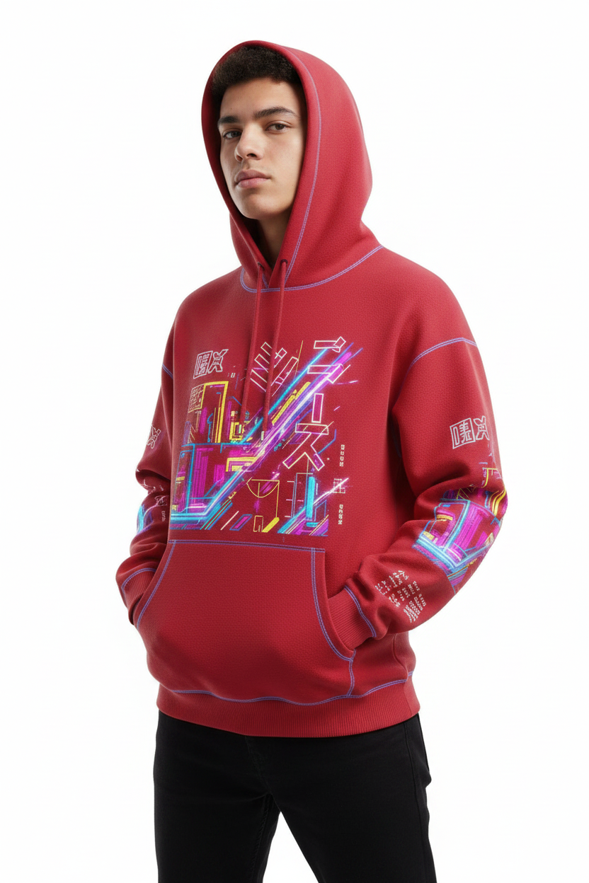 Animated Hoodie – Red