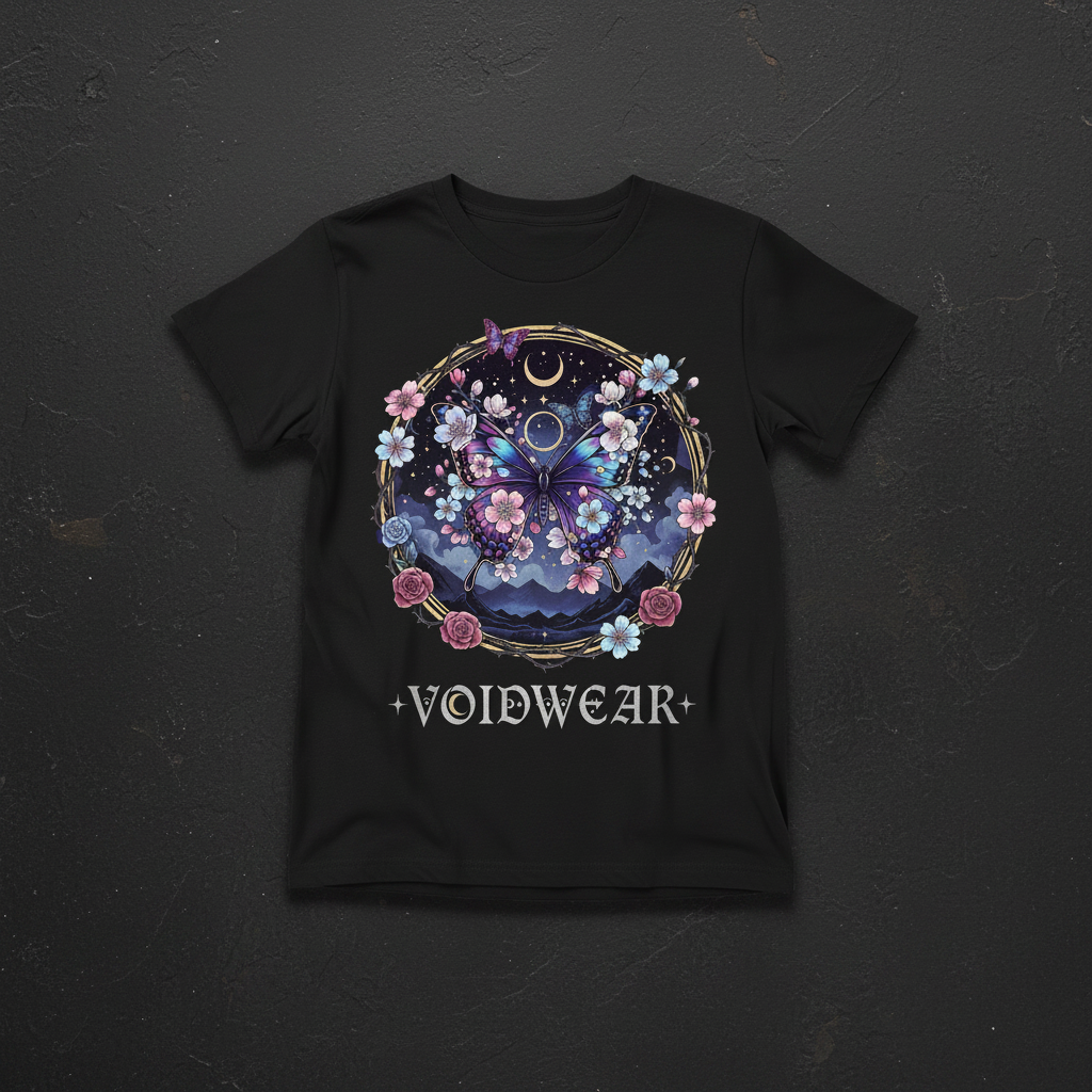 Butterflies Tee - Black