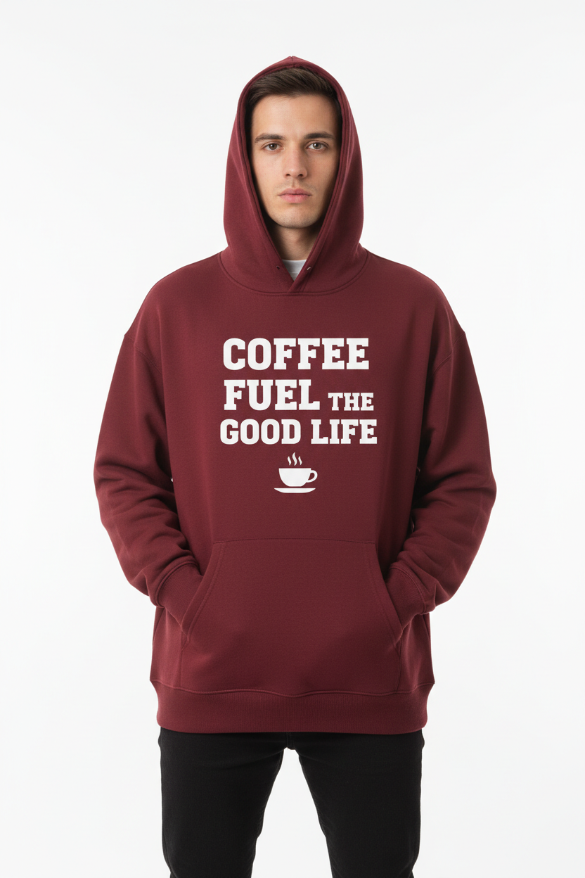 Coffee Hoodie - Maroon