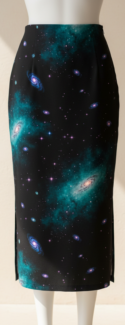 Cosmos Nebula Pencil Skirt – Women's