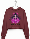 Dark Lotus Crop Hoodie