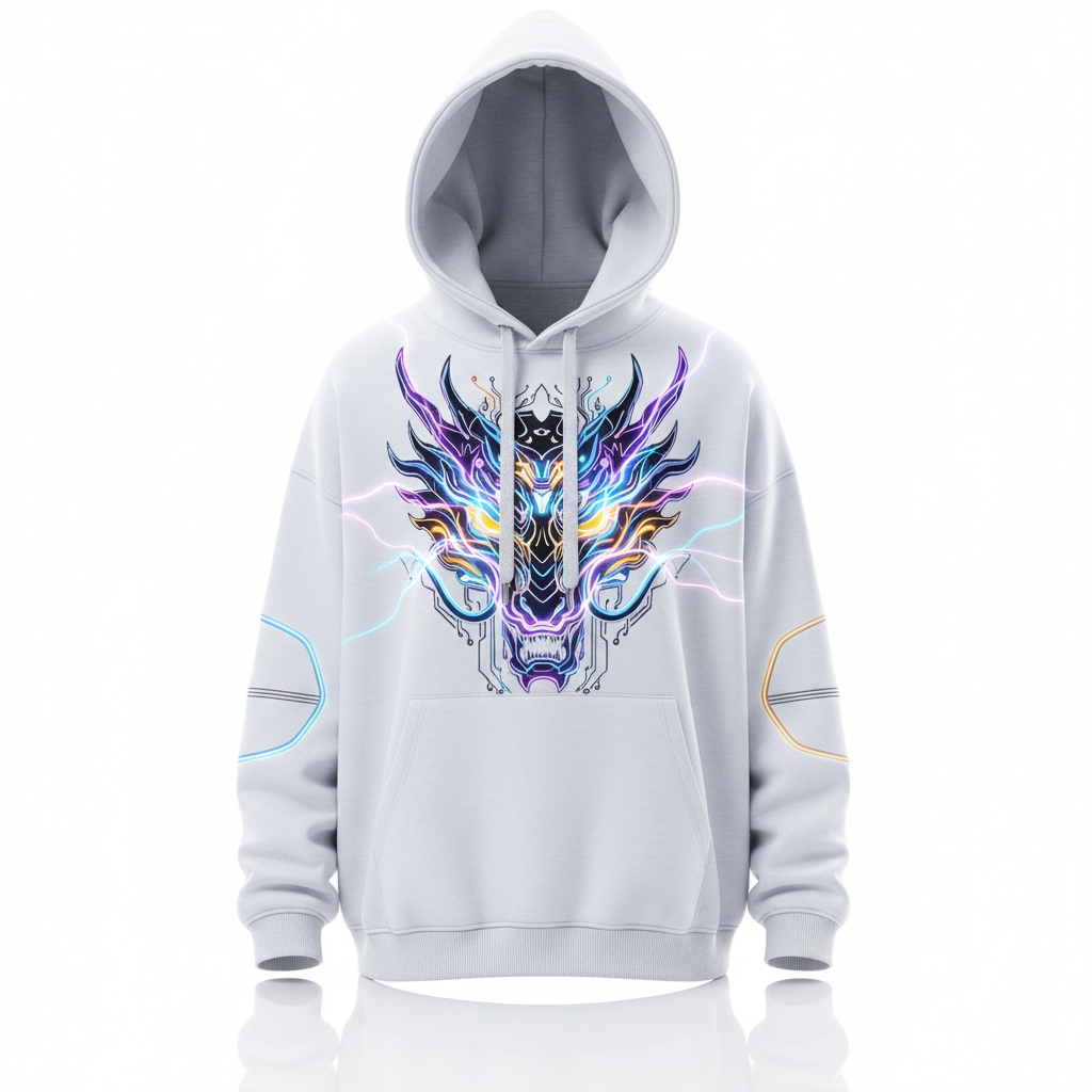 Animated Hoodie - White