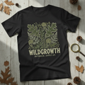 Dark Forest Ferns Tee in Washed Black