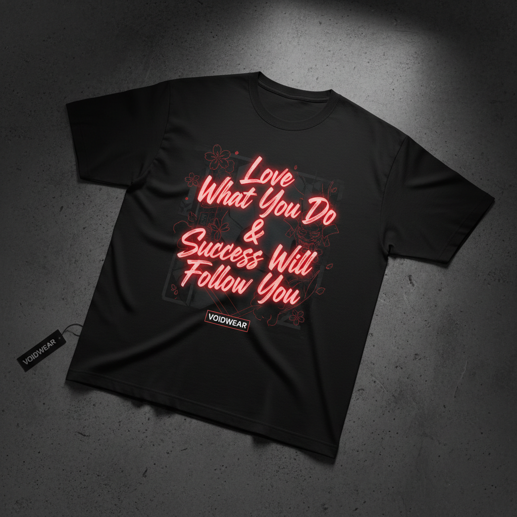 Love What You Do Tee - Neon Red