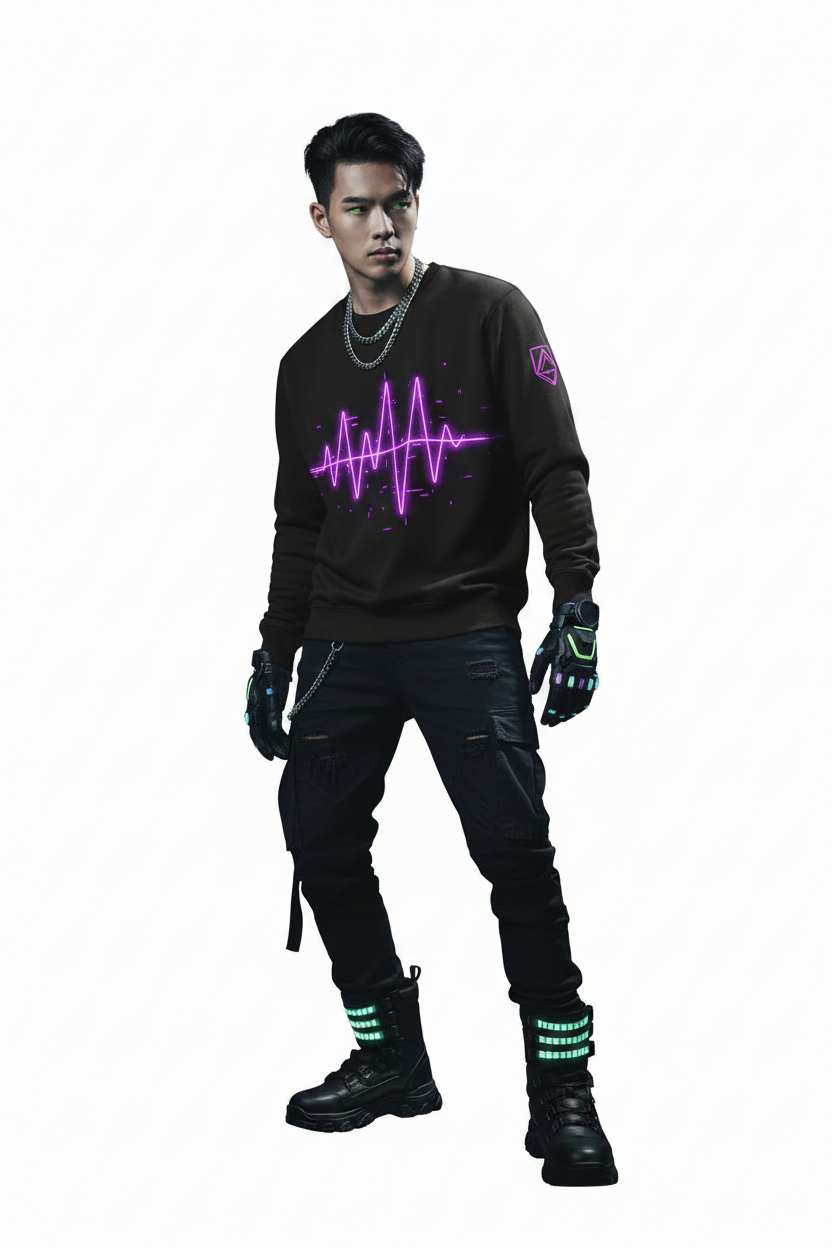 Shadow Frequency 001 Sweatshirt - Black