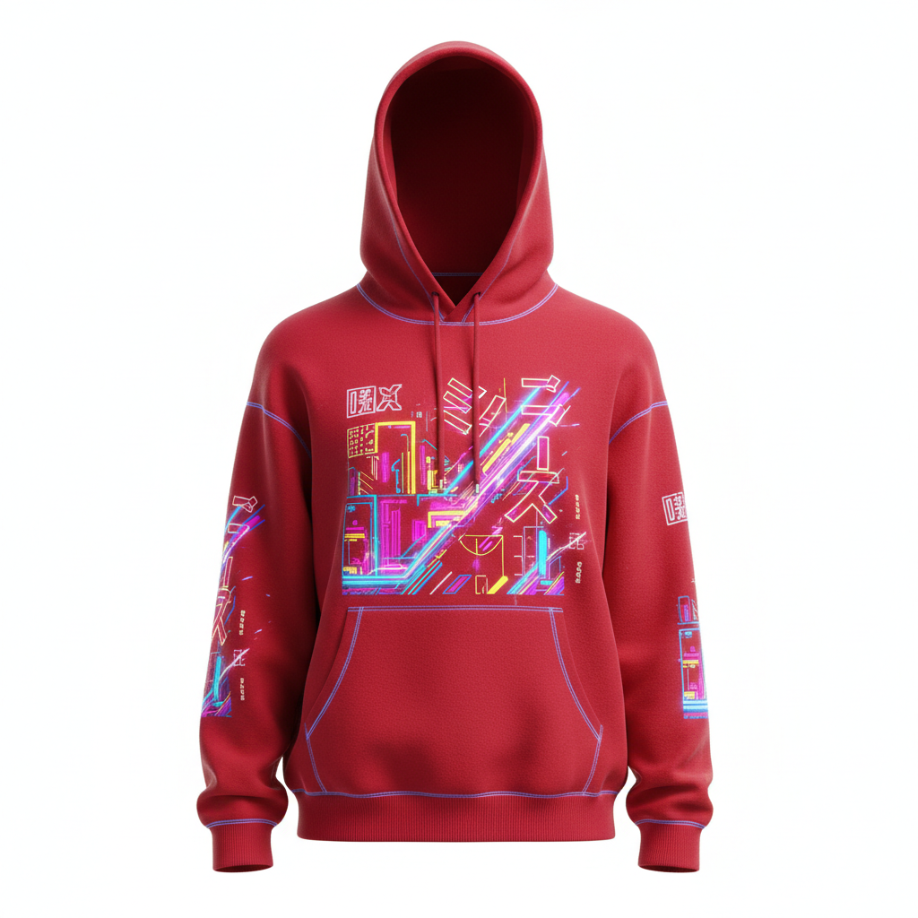 Animated Hoodie - Red