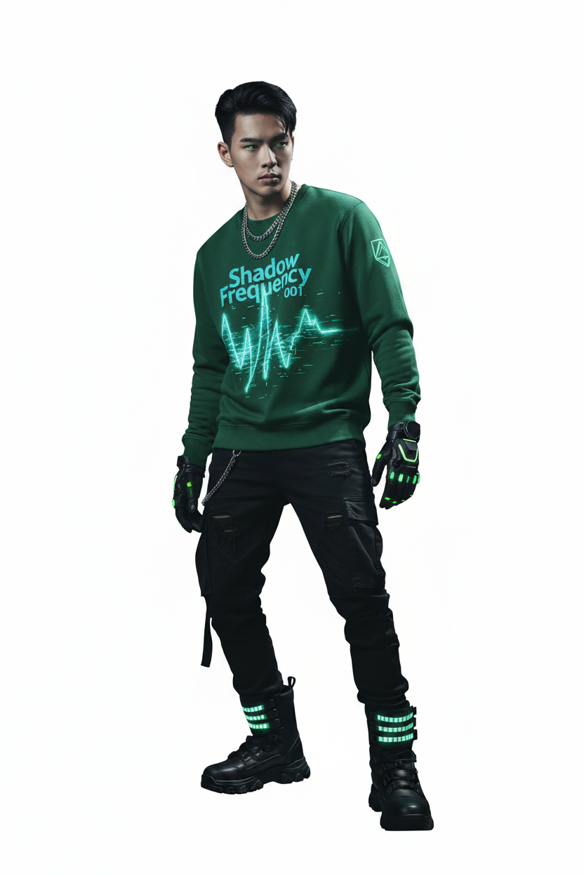 Shadow Frequency 001 Sweatshirt - Bottle Green