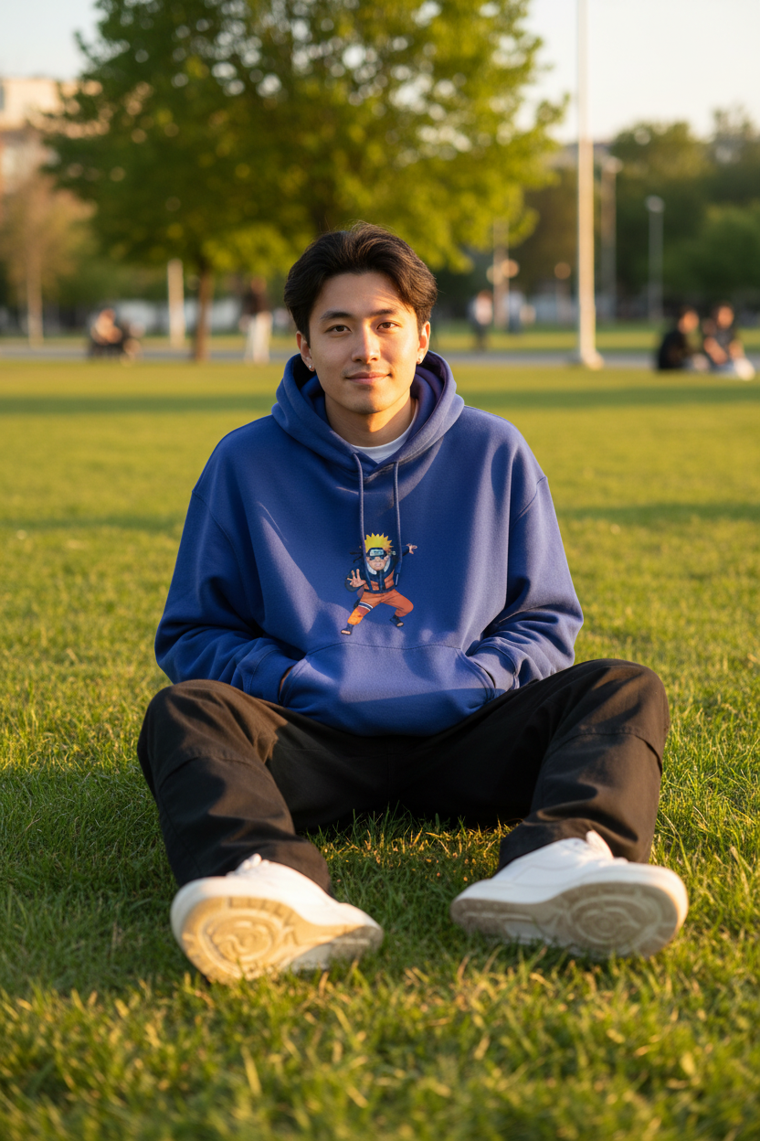 Naruto Hoodie - Royal Blue Park