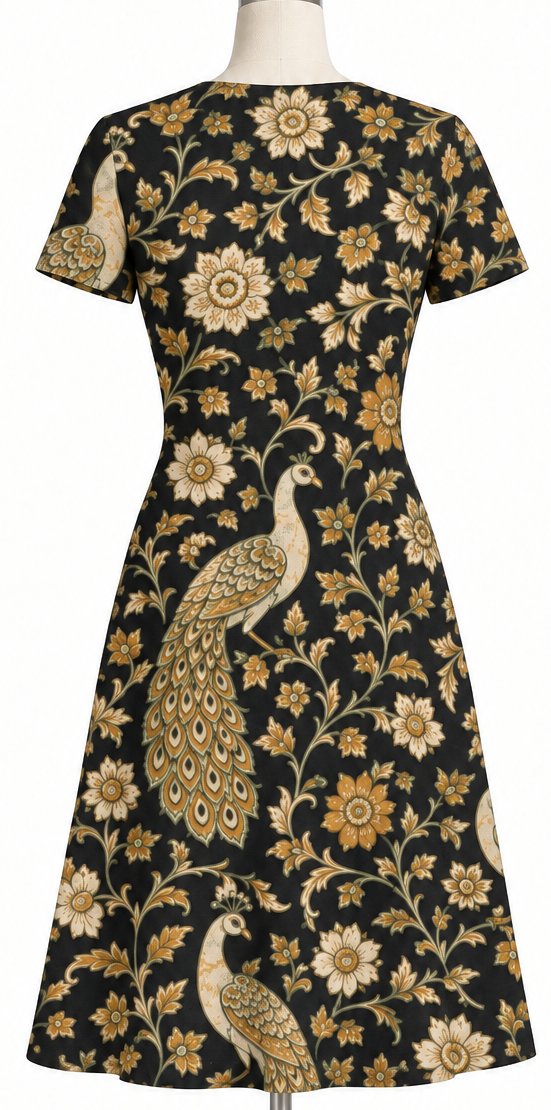 Royal Peacock Dress