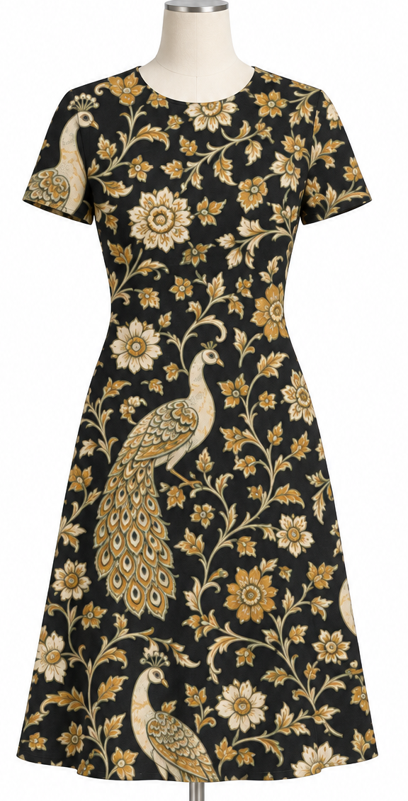 Royal Peacock Dress