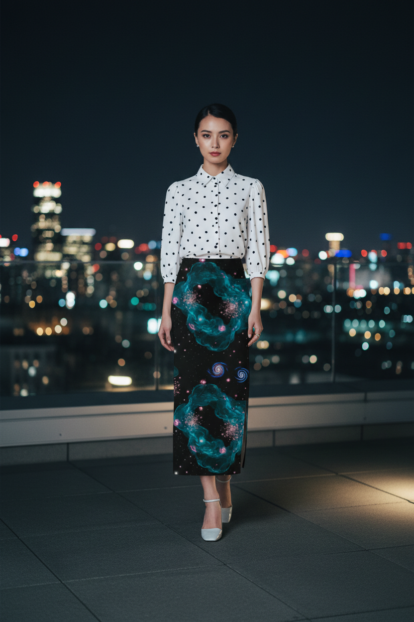 Void Cosmos Skirt - City Night